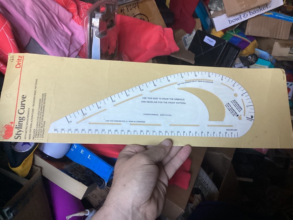 Dritz Curve Styling Design Ruler - 4 in 1 Altering Patterns Garment Sewiing Tool