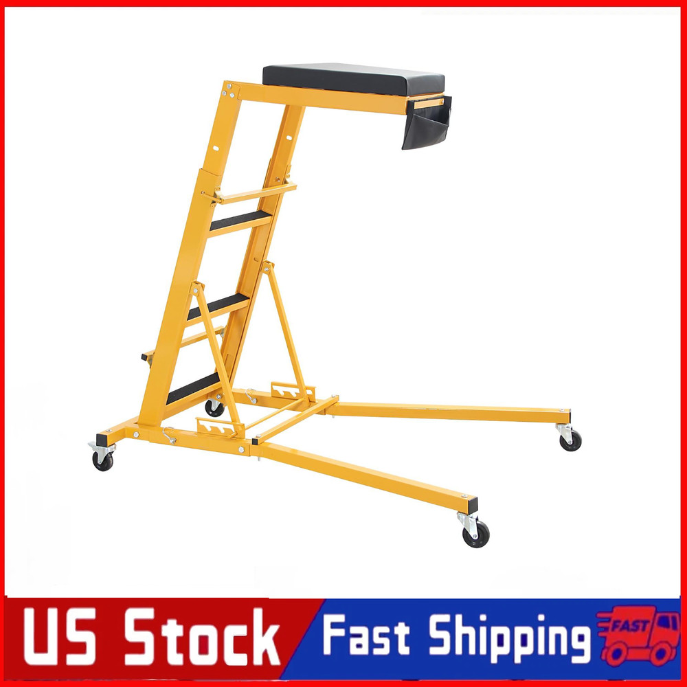 🔝Foldable Top Automotive Creeper Engine Creeper 48-66" Adjustable for Auto Repa