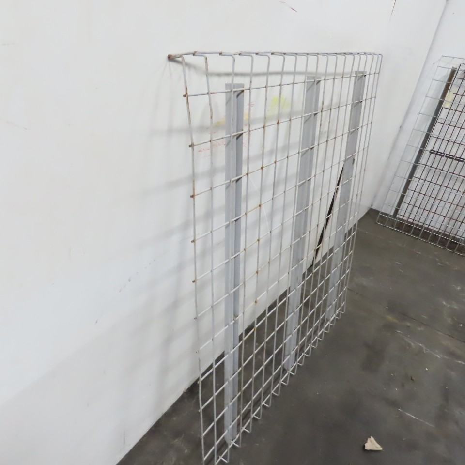 48" x 46" 3 Channel Double Waterfall Pallet Rack Wire Decking USED