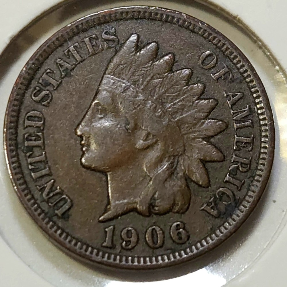1906 Indian Head Cent - VF+ - Small Scratch/Headband
