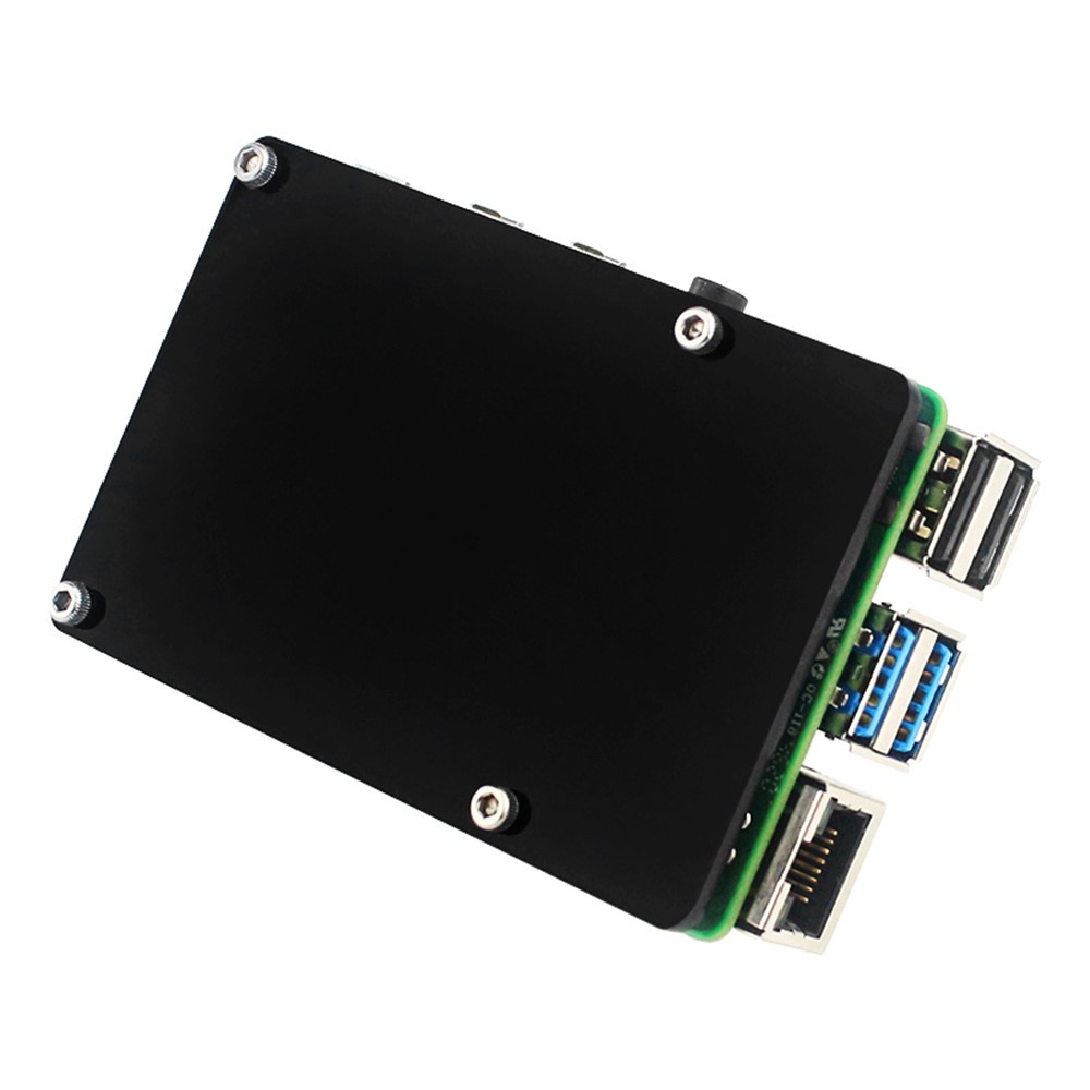 Pure Copper Heatsink Protective Passive Cooling Case Set For Raspberry Pi 4B