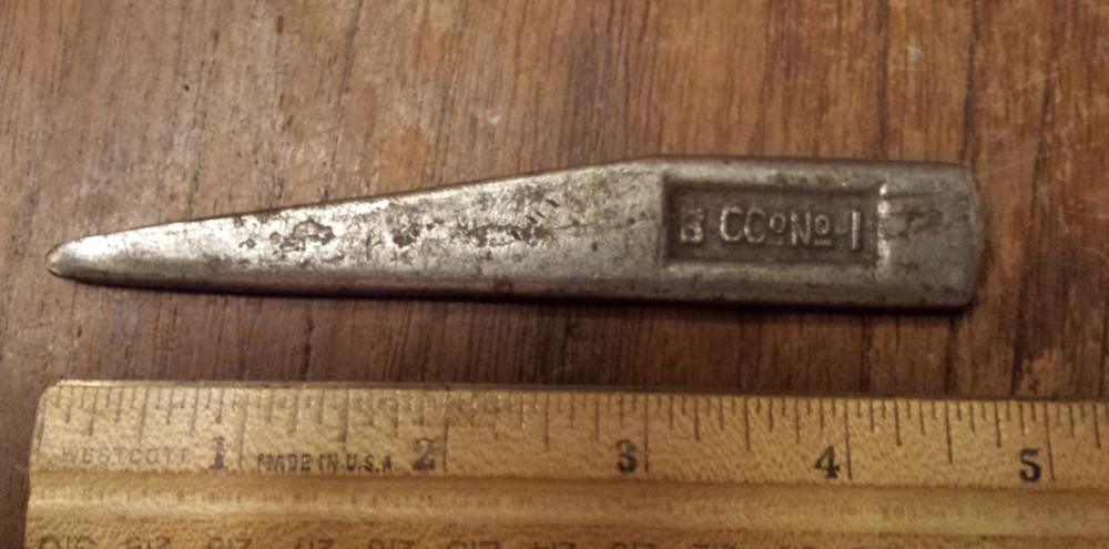 B CCo No 1 Lathe Wedge tool -as pictured