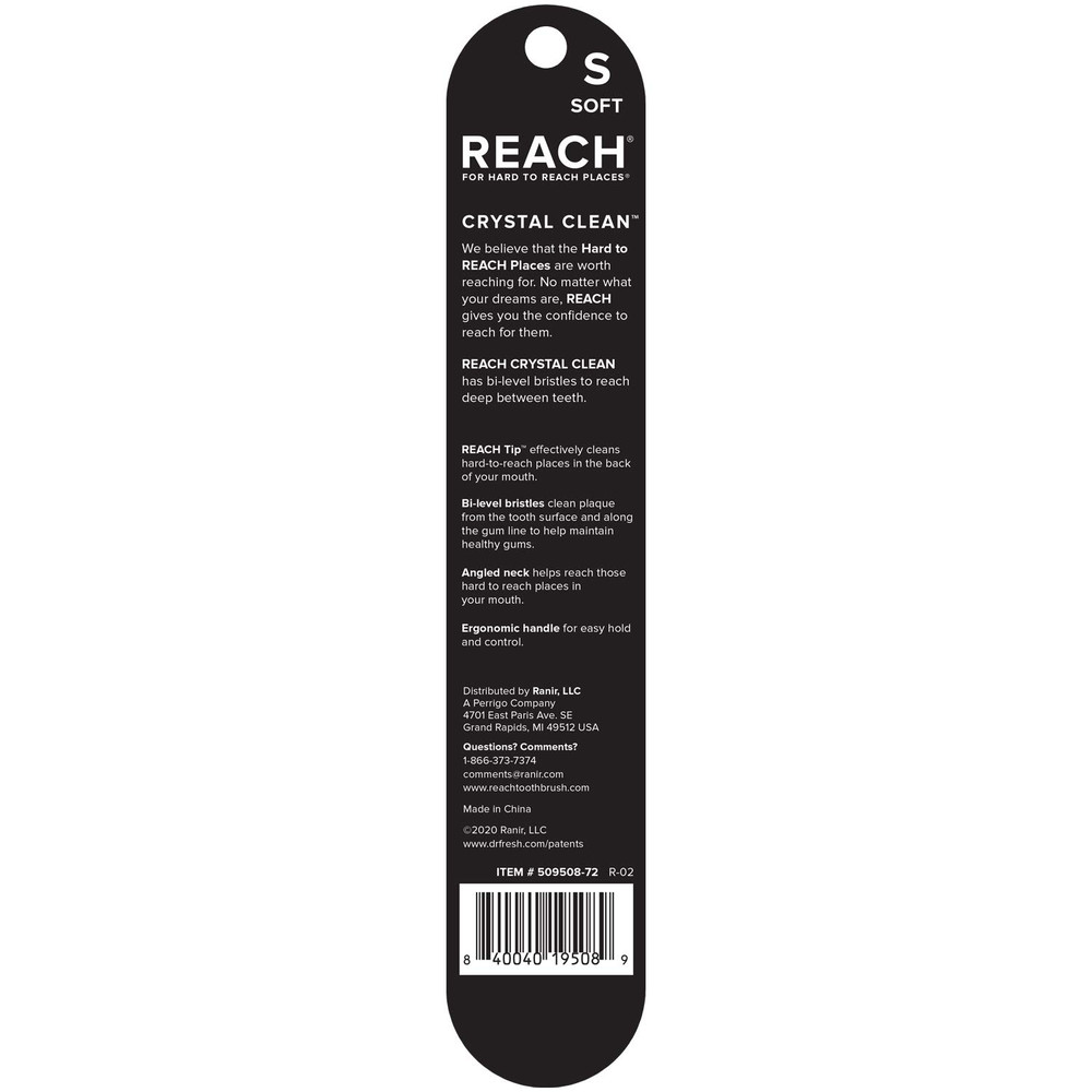 Soft Bristle Toothbrush Value Pack Angled Neck Plaque Removal Assorted 6 Count