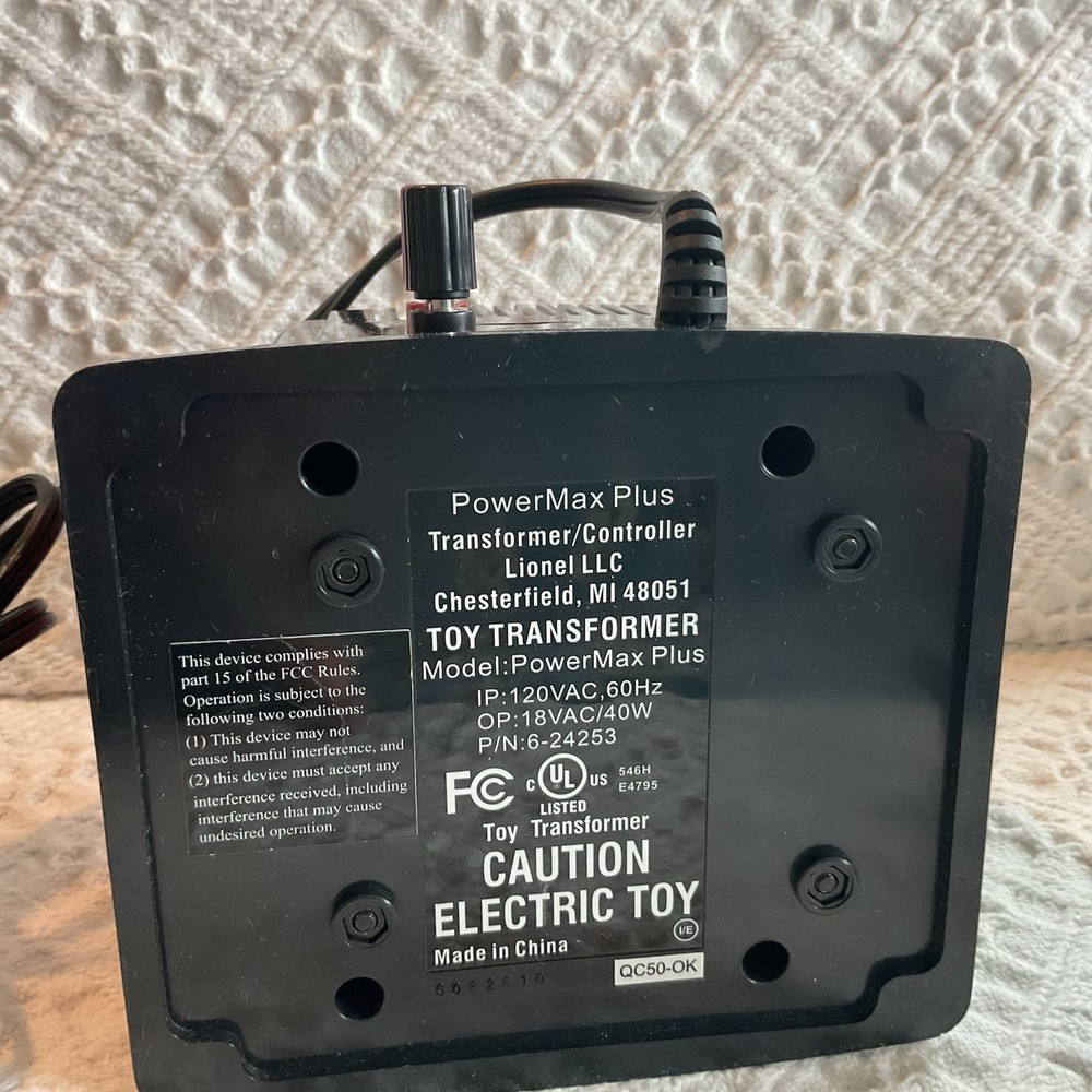 Lionel Power Max plus Controller Train Transformer 6-24253 40 Watt *READ