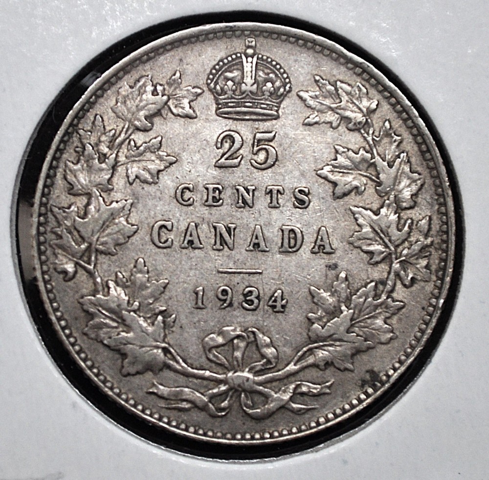 1934 Canada 25 Cents