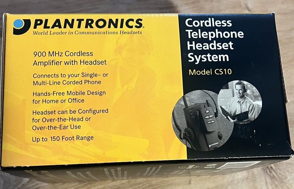 Used Plantronics CS10 Telephone Headset