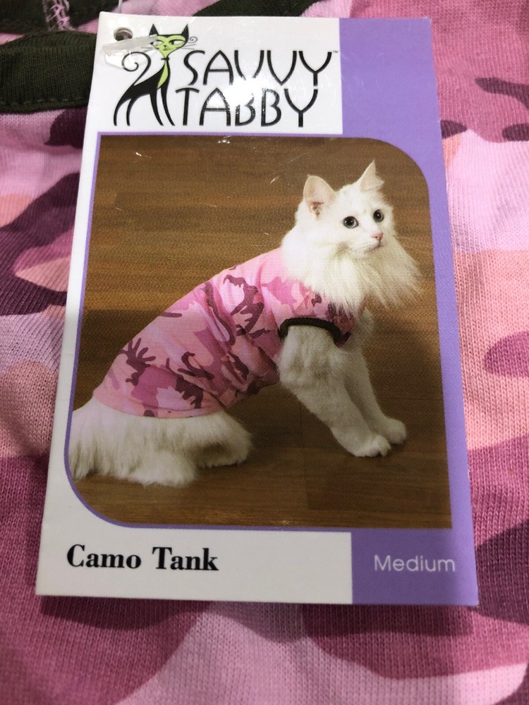 Savvy Tabby Camo Tank Size Medium Camo Pink