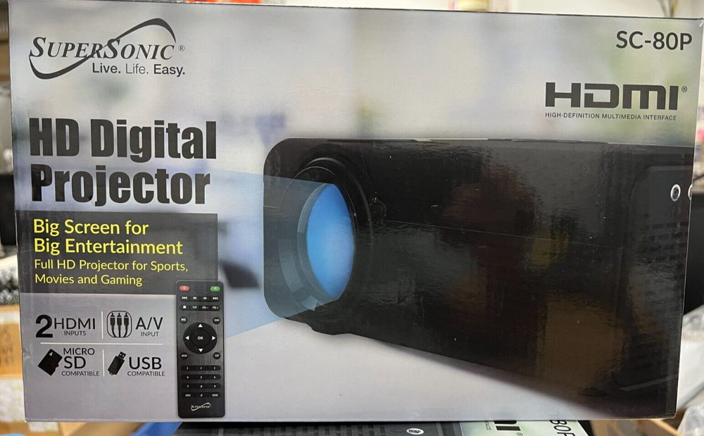 HD Digital Projector Super Sonic SC-80P