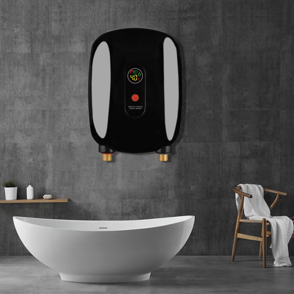 Instant Electric Hot Water Heater Shower Tankless On Demand House Shower Sink US