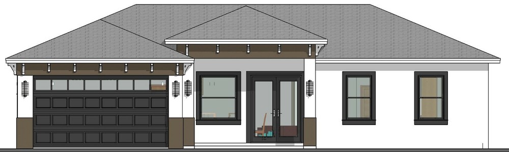 BLUEPRINTS CONTEMPORARY HOUSE PLAN ARCHUP #111P