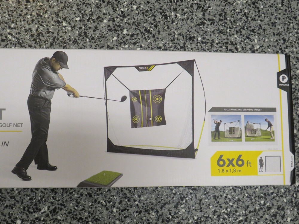 SKILZ Range Net 6x6 Portable Quick Setup Golf Target Training backyard Practice