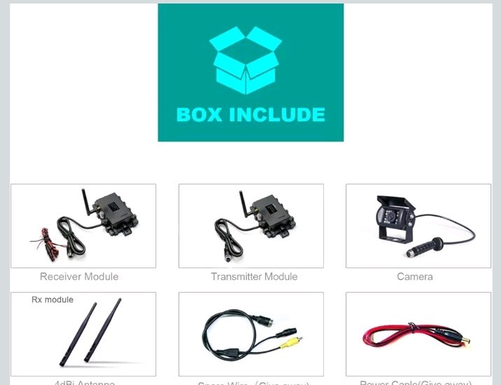Digital Wireless reversing System, consisting of a Transmitter Box and a