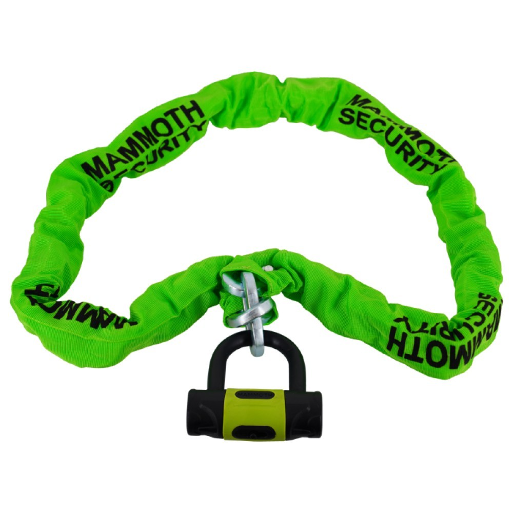 Mammoth 10mm x 1.5m Square Chain D-Lock Motorcycle