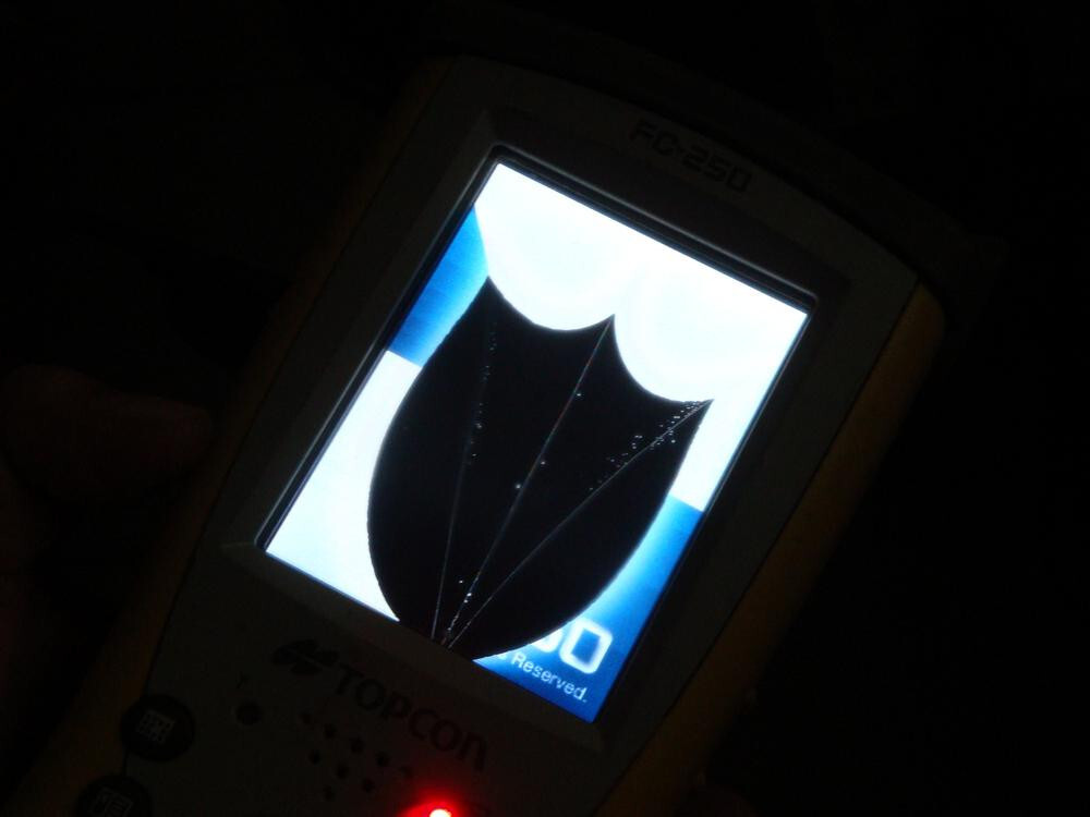 LCD Damage Can Enter System Topcon FC-250 Field Data Collector Controller