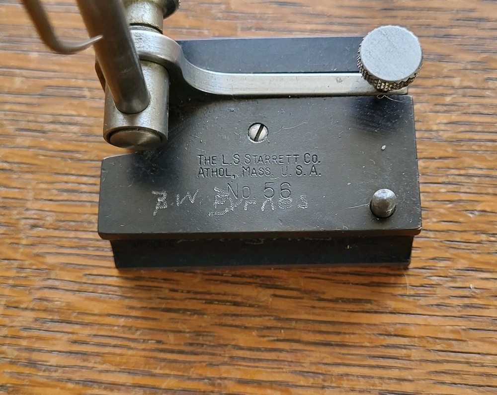 Starrett No. 56A Toolmakers' Universal Surface Gage w/4" Spindle & 3" Scriber