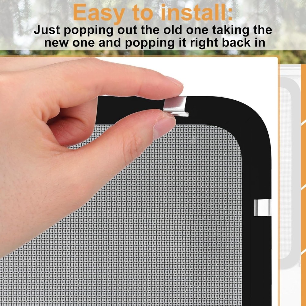 8 Pcs RV Window Replacement Screen Clips Screen Installer Clips Screen Retainers