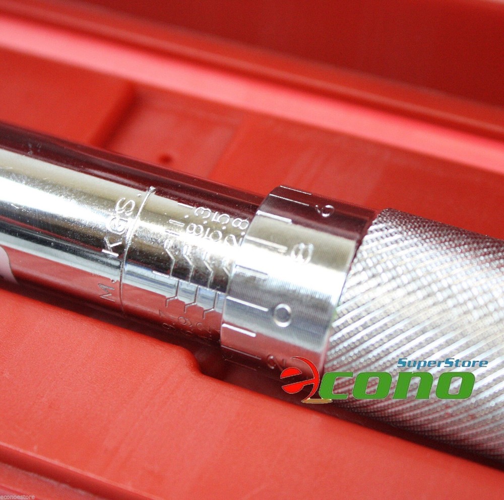 3/8" Dr. Micrometer Adjustable Ratchet Torque Wrench 10-80Ft/Lb Micro Meter