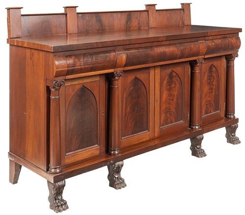 SIDEBOARD, AMERICAN EMPIRE STYLE SIDEBOARD