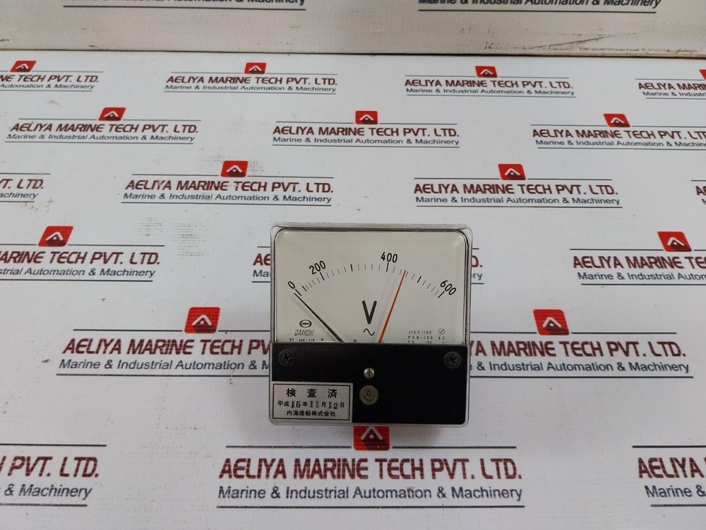 Daiichi JIS C 1102 Voltmeter 0-600 V