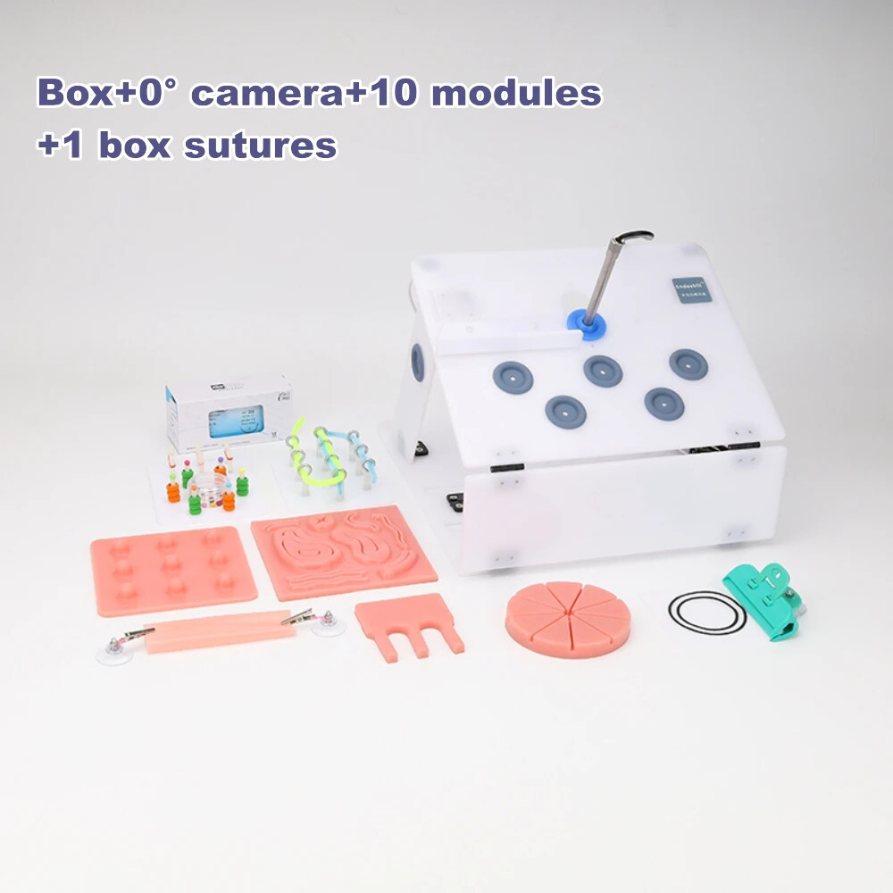 Laparoscopic Simulator Training Box Foldable Endo Trainer Medical Teaching New
