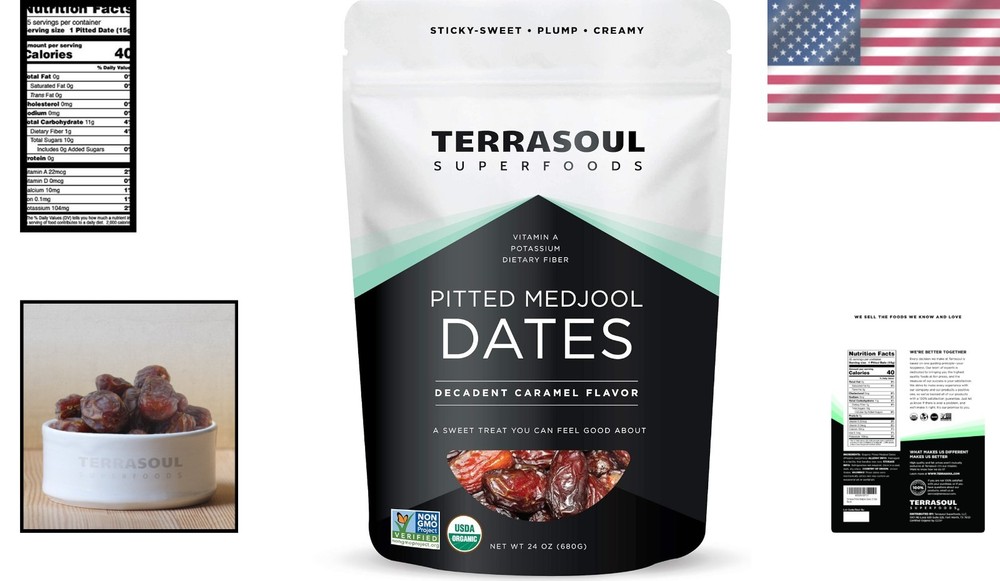 Delicious Pitted Medjool Dates, 1.5 lbs