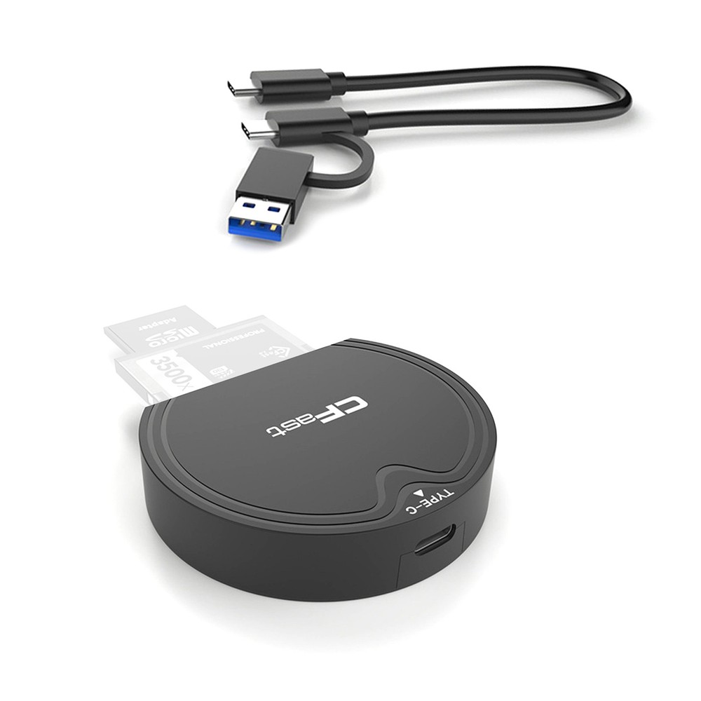 For CFast 2.0/SD Card Reader USB 3.2 GEN2 10Gbps CFast Reader W/Data Cable