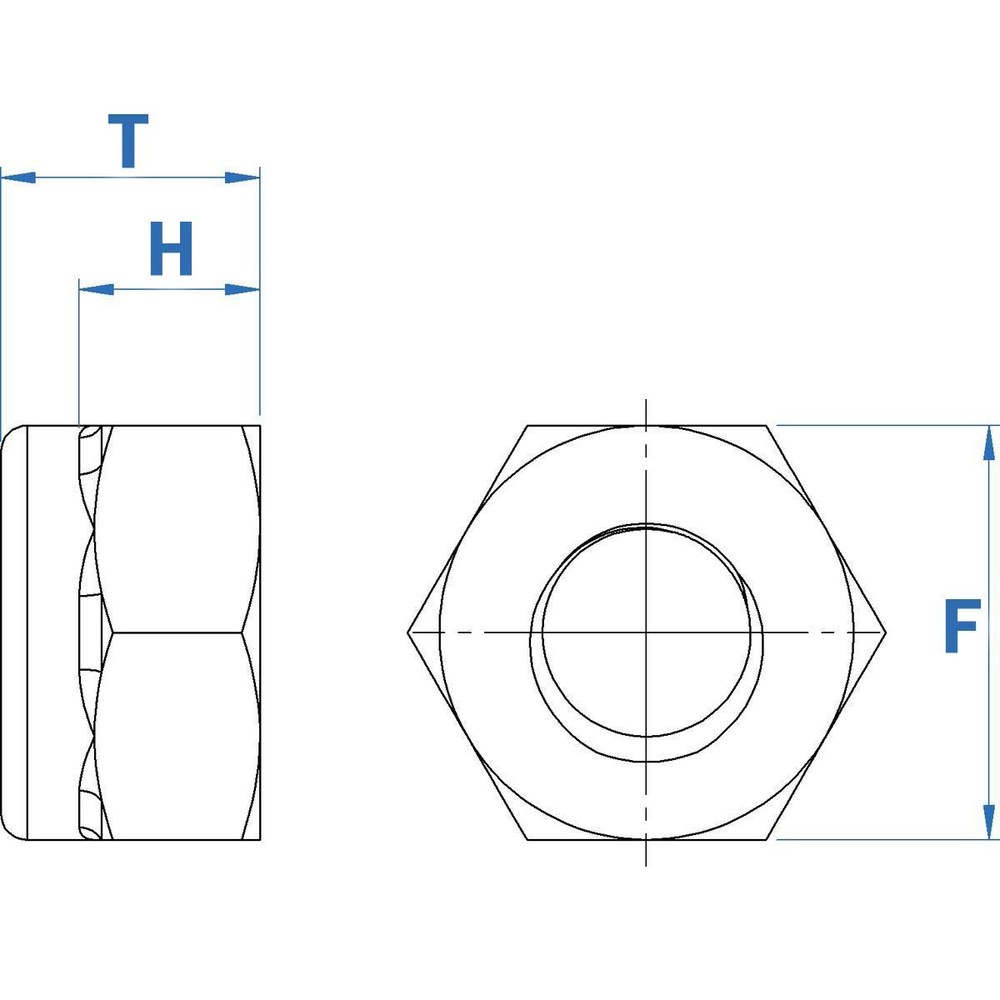 Quantity 50Pcs 1/4-20 Nylon Insert Hex Lock Nuts, (50 Pack), Plain