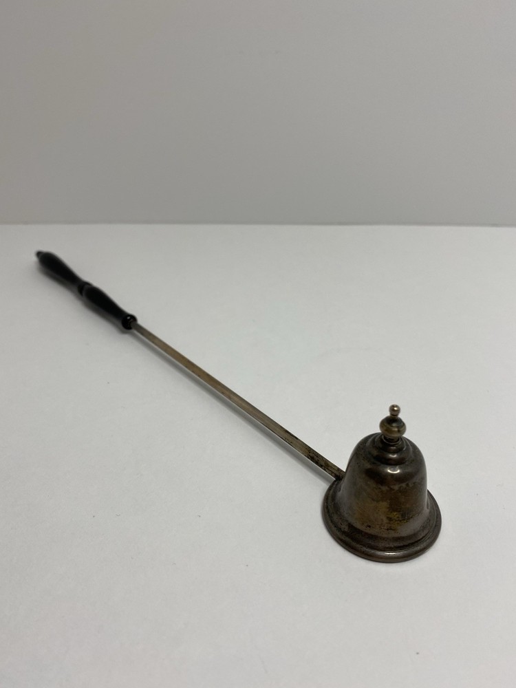 Gorham Sterling Silver 760# Candle Snuffer Black Wood Handle