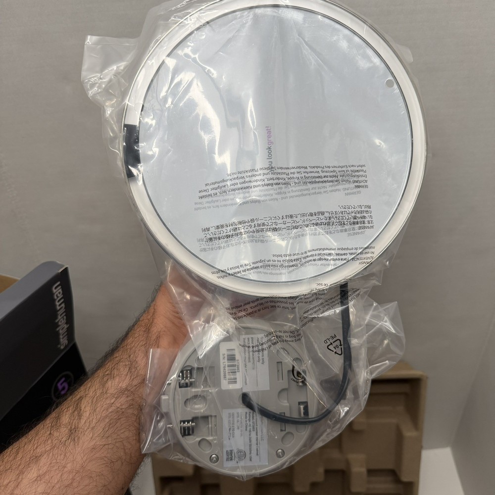 Simplehuman ST3003 Wall Mount Sensor Mirror Tru-Lux LED 5x NEW Open Box