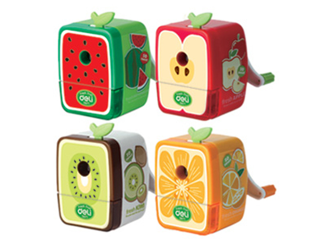 Juice Box Shaped Pencil Sharpener for Kids, Portable Manual Desktop Pencil Sharp