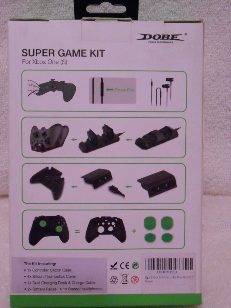 Dobe Xbox One S System Wireless Controller Super Game Kit- Headphone Battery etc