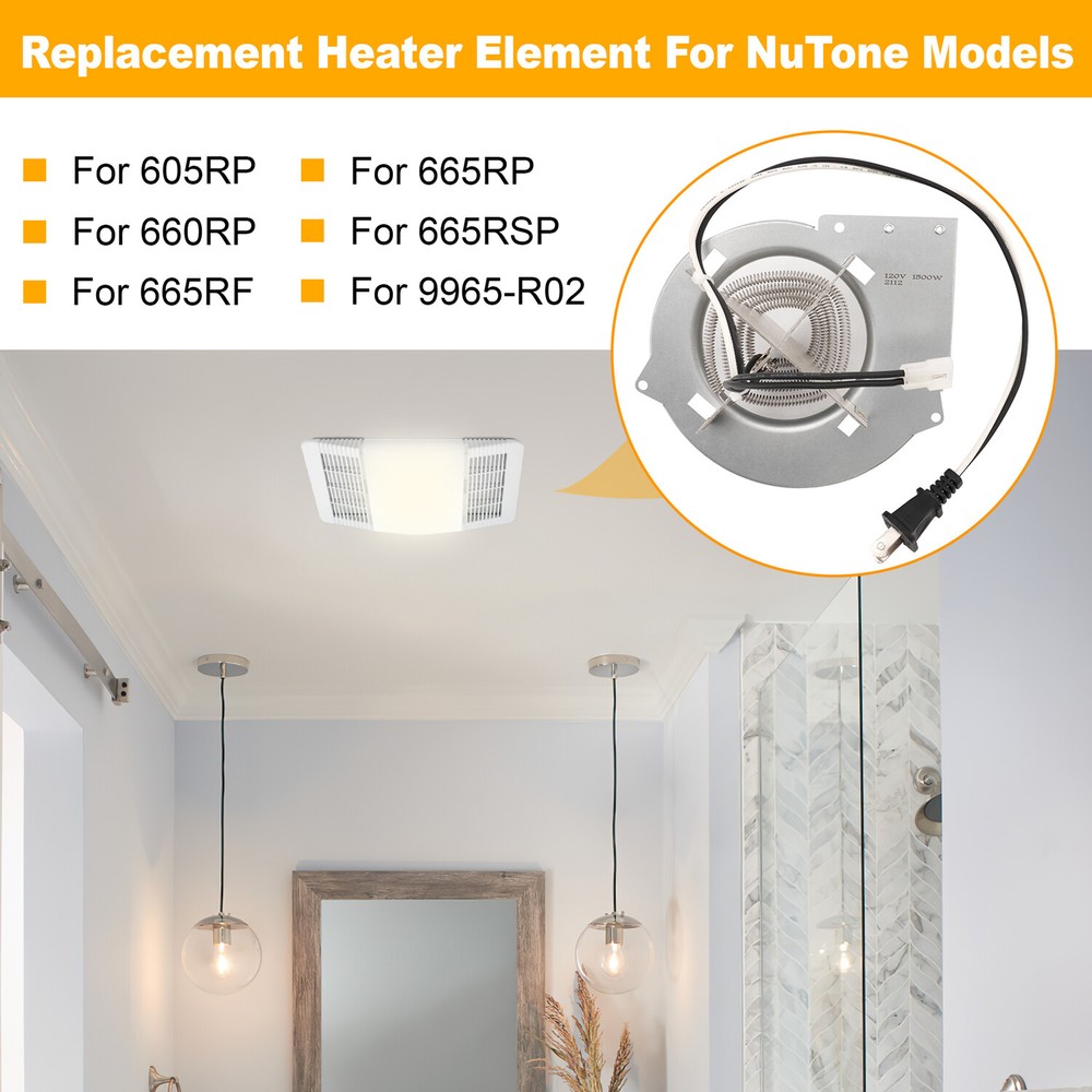 Replace Nutone Broan 0969B000 OEM Vent Bath Fan Heating Element