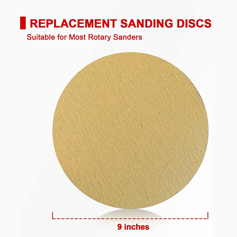 Goldblatt 9" Drywall Sander Hook Loop 80 x 100/180 Mixed Grit 30pc Sanding Discs