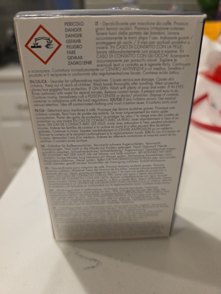 Delonghi Espresso Machine Descaler EcoDecalk Mini Single Dose 100 mL
