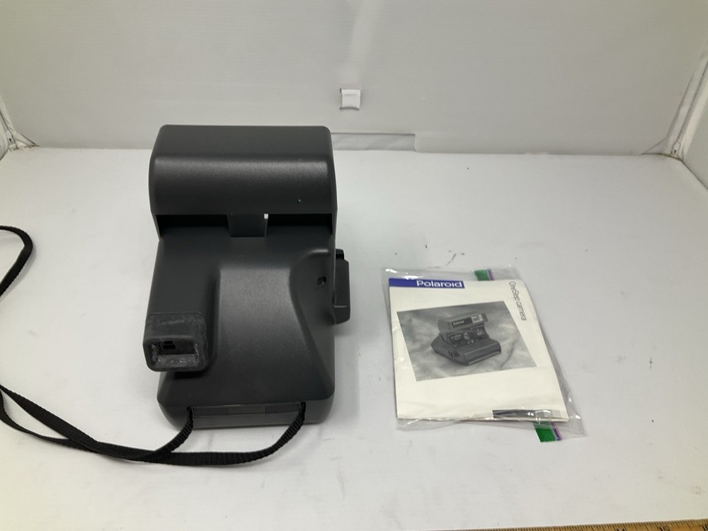 Polaroid Instant One Step Black Camera Not Tested- Nice