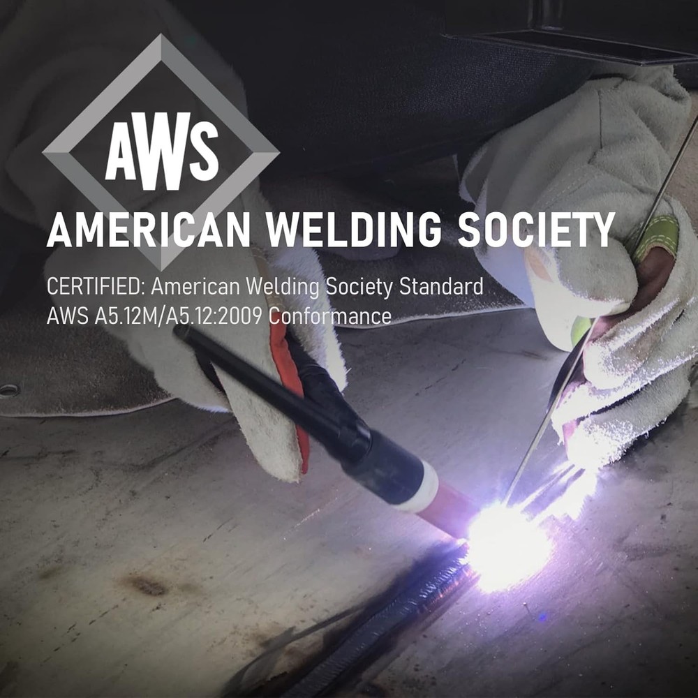 AWS Certified 1/8" Red Tip TIG Welding Electrode 10-Pk - Durable Arc Performance