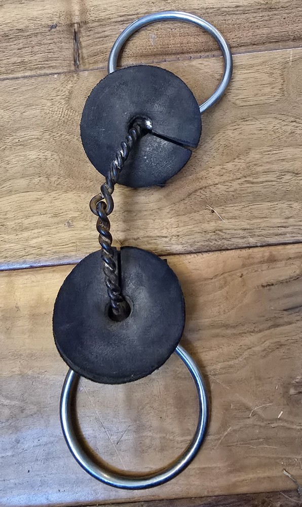 Twisted Wire D-ring Snaffle Bit Horse Tack