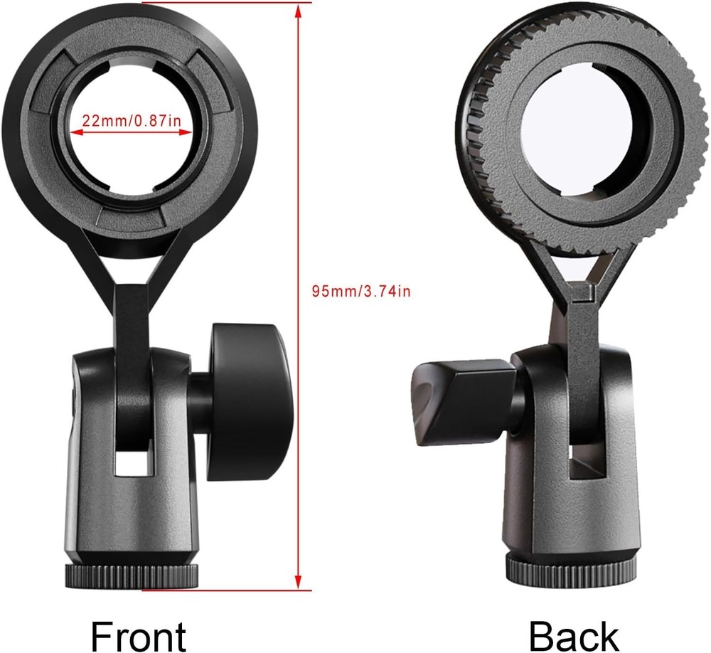 Condenser Microphone Holder Standard Interface Thread Compatible with Stand D...