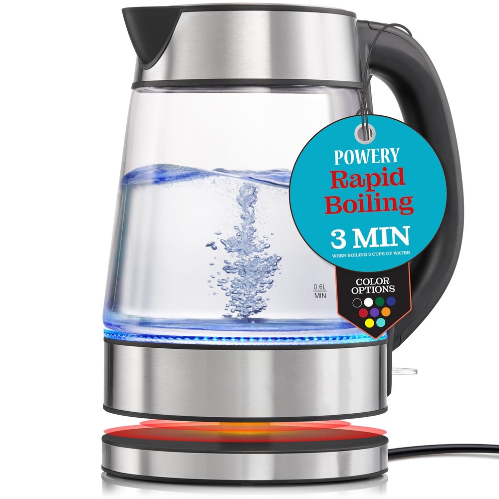 Affordable 1500W Speed-Boil Kettle with LED Light & Auto Shut-Off