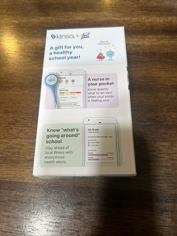 Kinsa KSA-120L Thermometer Bluetooth New