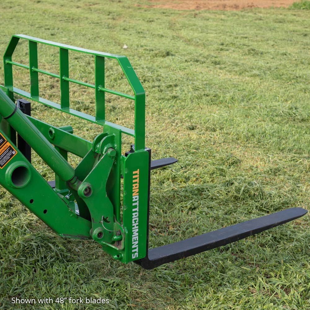 Titan Attachments Hook and Pin Pallet Fork Frame Attachment with 36in Fork Blade