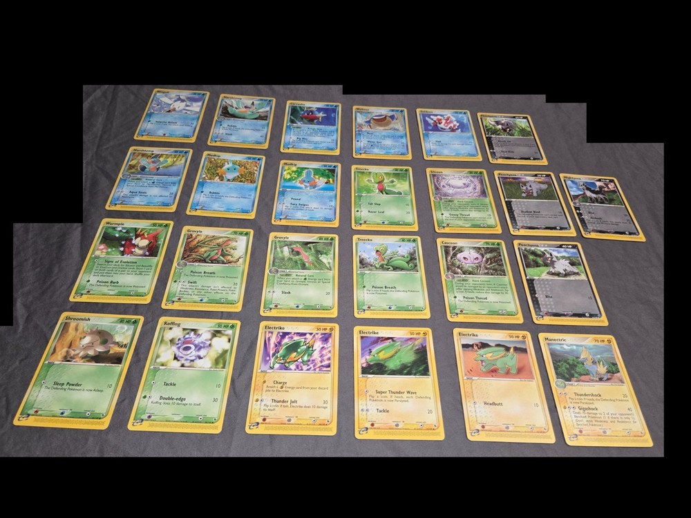 COMPLETE Pokemon EX Ruby & Sapphire Base 74 Cards Common & Uncommon Set Vintage