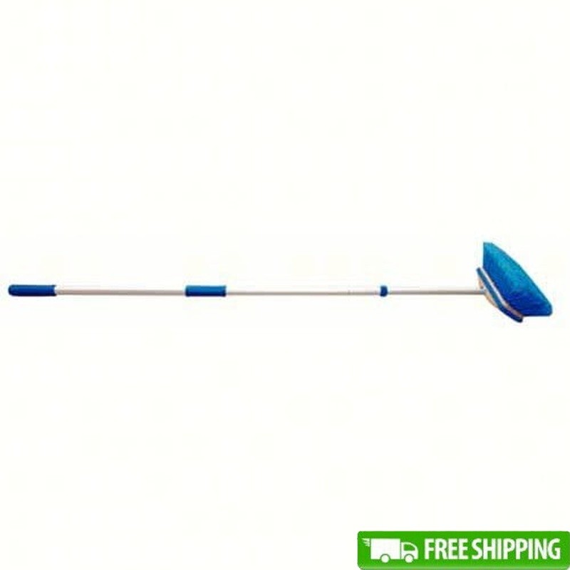 Deluxe Telescoping Deck Brush Kit Extendable Handle Marine Cleaning Tool New