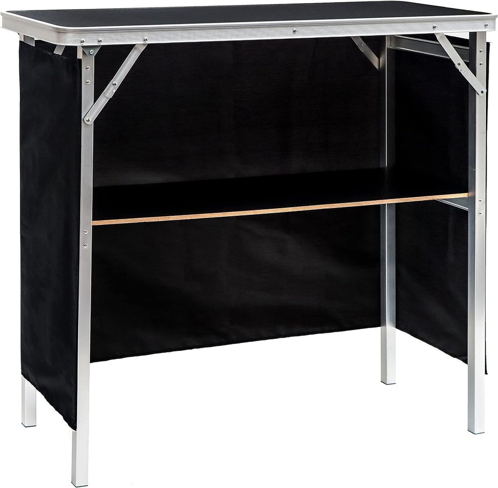 Collapsible Bar Console Table Shelf Portable Patio Kitchen Table With Carry Case
