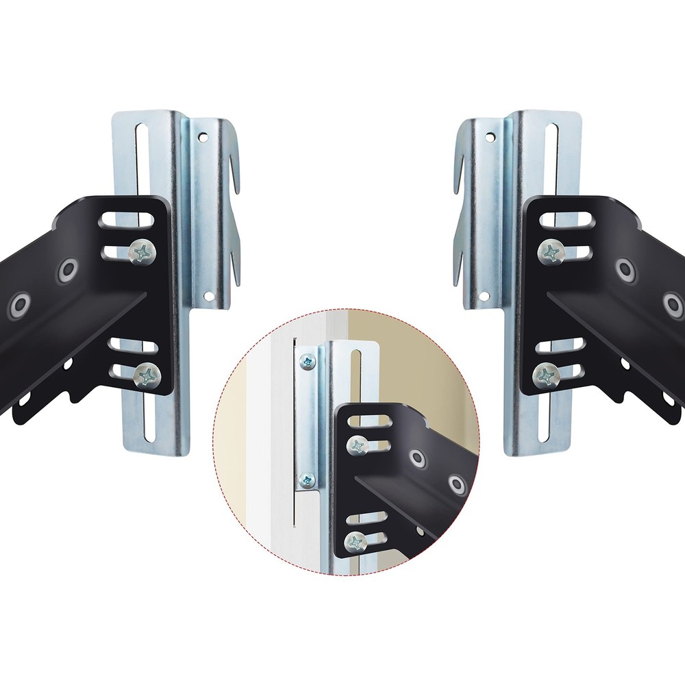 2 Pcs Extra Heavy Duty Headboard Conversion Bracket Kit, Bed Frame Bolt On to...