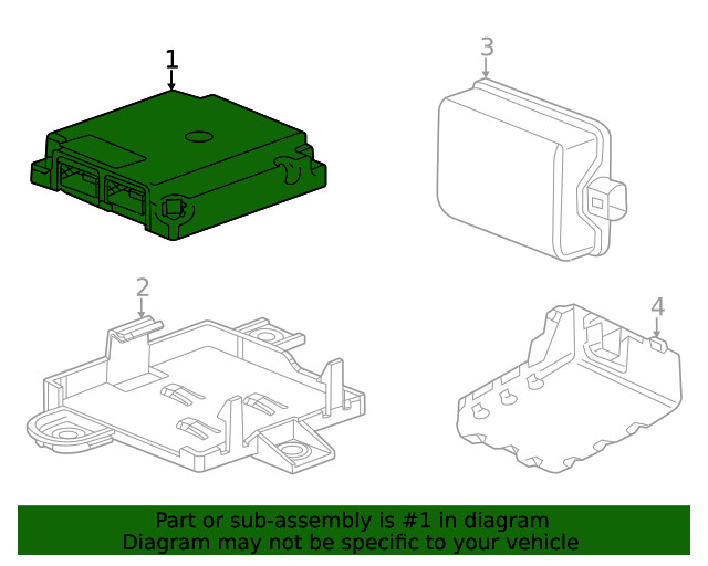 Genuine GM Active Safety Control Module 84969984
