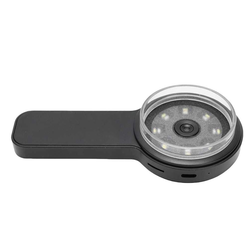 Handheld Digital Microscope 200x Magnification Dual LED Black