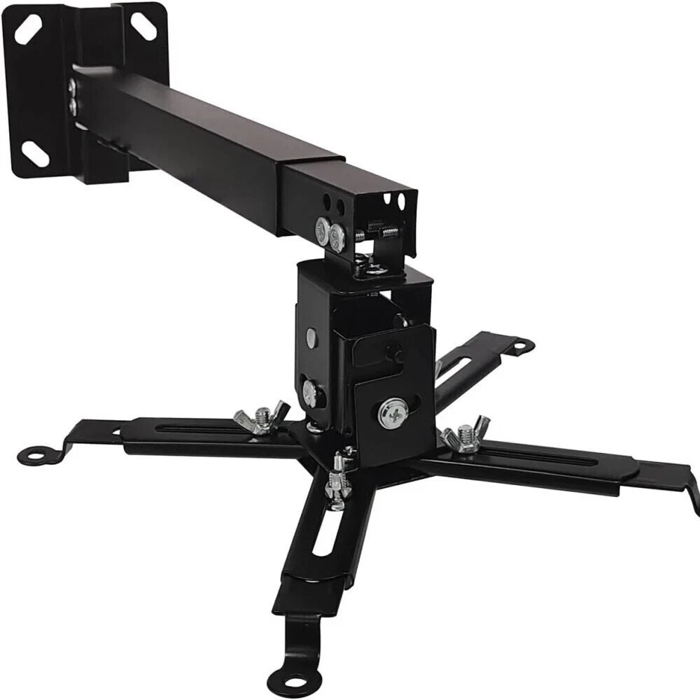 Universal Extendable Tilt DLP LCD Ceiling Projector Mount Bracket 44 lbs - Black
