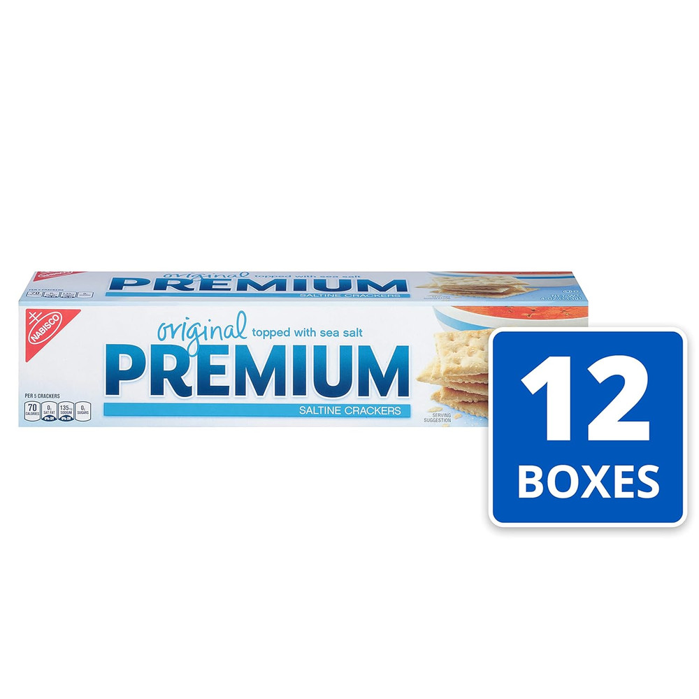 Original Saltine Crackers, Lunch Snacks, Bulk Snacks, 12 - 4 Oz Boxes