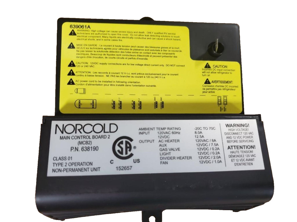 NEW Norcold RV Refrigerator Main Control Board 2 Part# 638190 Latest Firmware